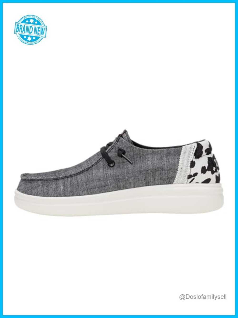 Wendy Rise Animal Slip On Loafer Canvas Platform Cushioned Casual